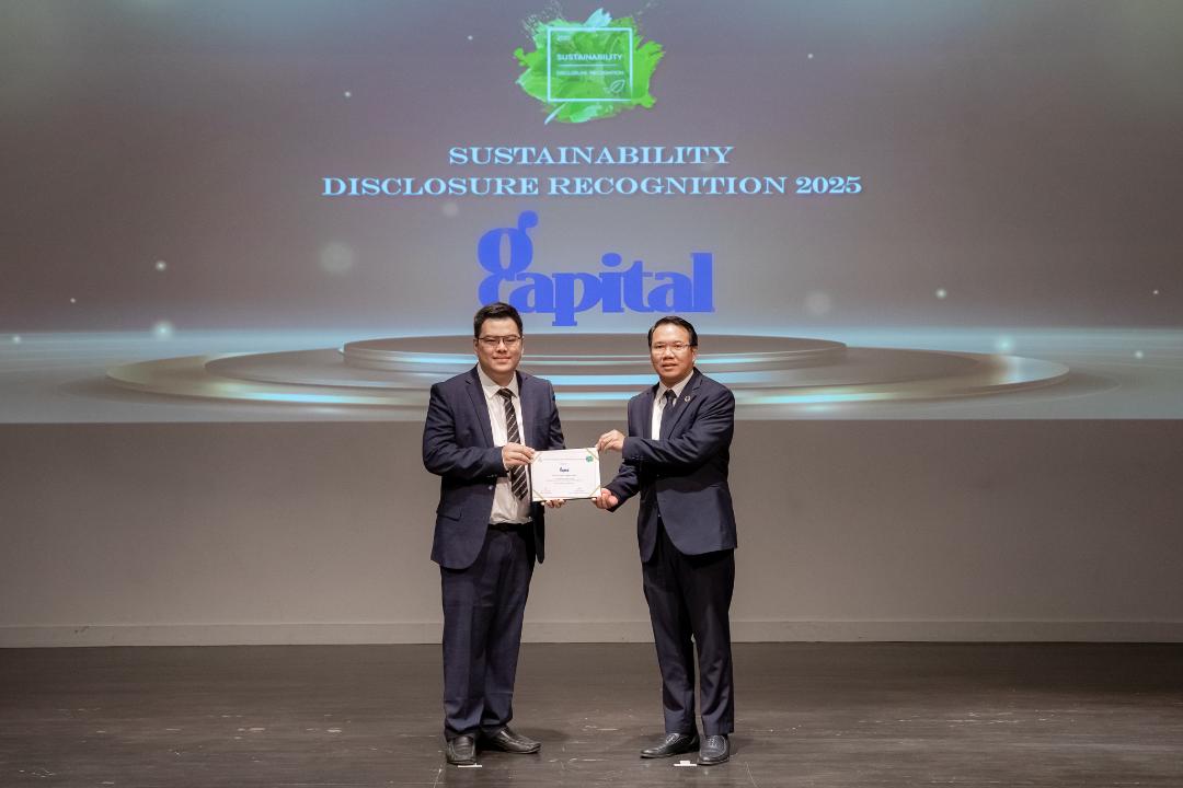 GCAP รับรางวัลเกียรติคุณ Sustainability Disclosure